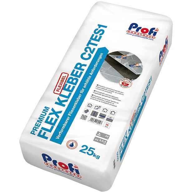 Lepidlo cementové Profi PREMIUM FLEX KLEBER C2TES1 25 kg