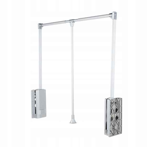 Pantograf Stříbrný 66-89 cm 10 kg věšák skládací tyč sklápěcí oblečení