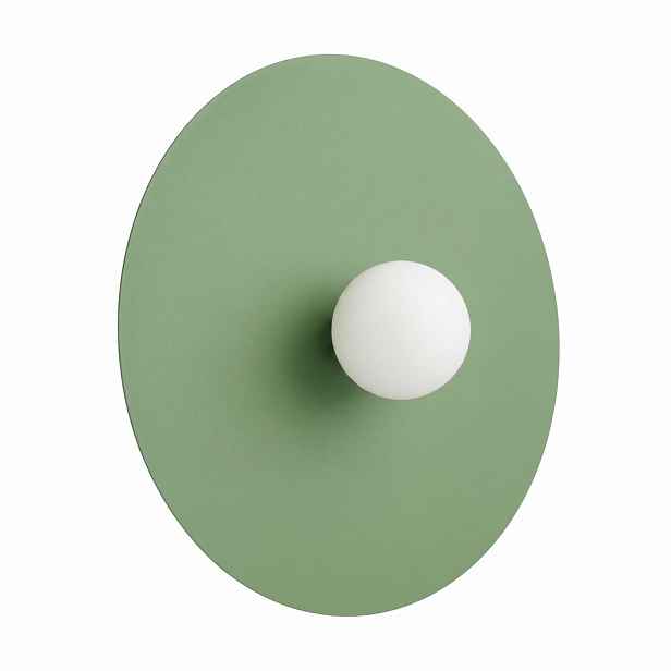 Šalvějově zelené kovové nástěnné svítidlo ø 50 cm AKE – Thoro