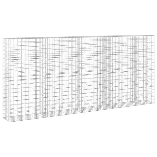 vidaXL Gabion s drátem 3,5 mm a síťkou 10x10 cm 450x50x200 cm