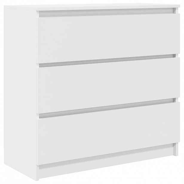 vidaXL Příborník bílý 80x35x76 cm kompozitní dřevo