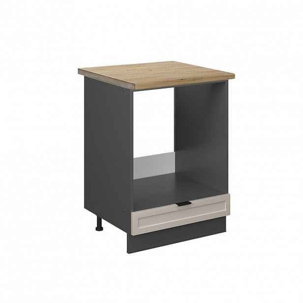 Vicco SKŘÍŇKA NA VESTAVĚNOU TROUBU Fame-Line GreyBeige 60 cm , PD Dub