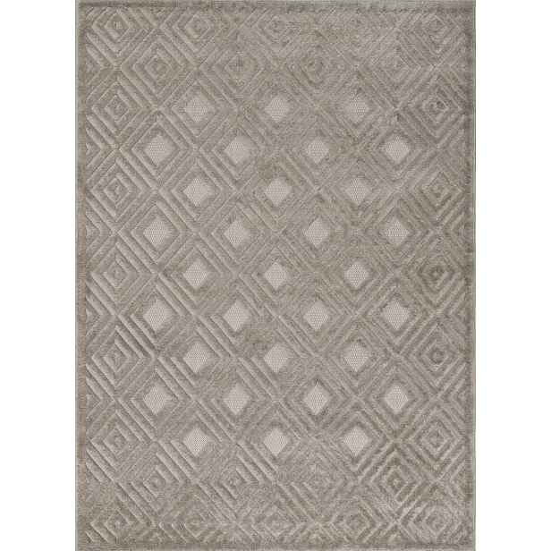 Koberec do obývacího pokoje, moderní vyřezávaný boho vzor 133 x 190 cm