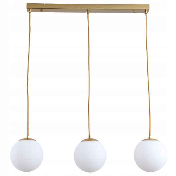 Závěsná Stropní Lampa Lustr Kule zlatá Moderní glamour