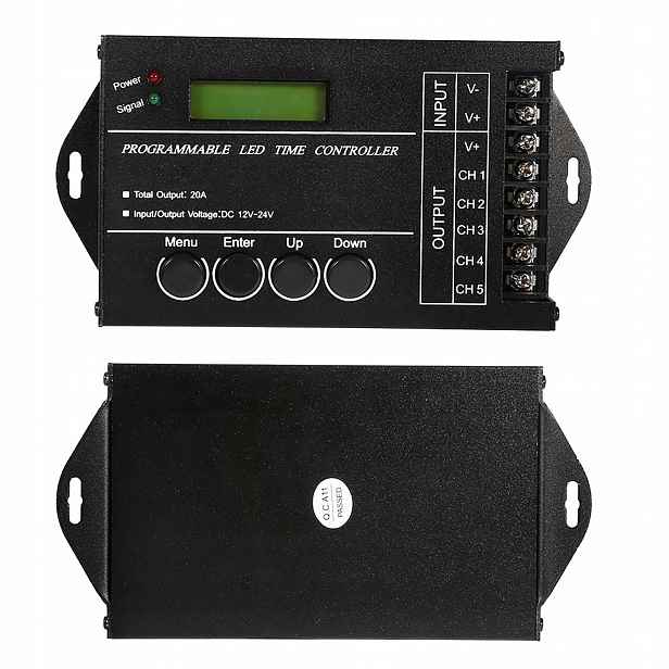 Programovatelný Led časový ovladač DC12V/24V 20A TC420