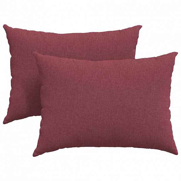 vidaXL Pohovkové polštáře 2 ks textil Víno Červené 70 x 50 cm