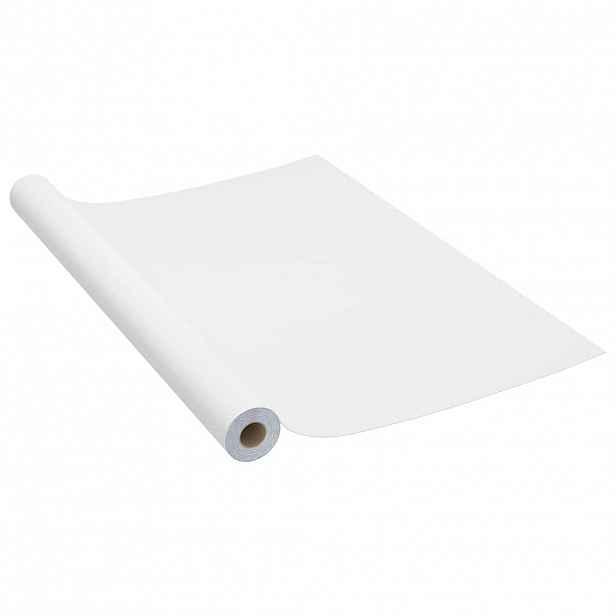 vidaXL Samolepící tapeta na nábytek bílá 500 x 90 cm PVC