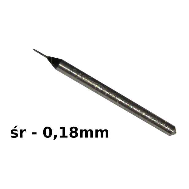 Vrták Přesný Kov 0,18 mm Sada 5 ks