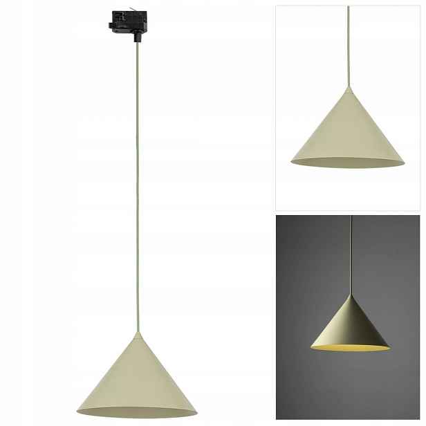 Černé kolejnicové osvětlení Tracer Cono industriální nad stůl Tk Lighting