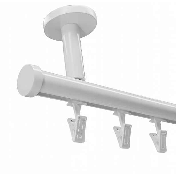Garnýž Alu Stropní 20 mm Bílá 300 cm