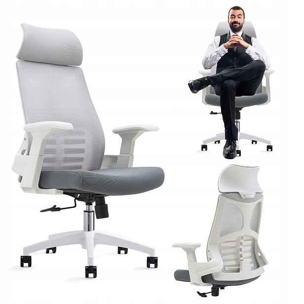 Kancelářská Otočná Židle Kancelářská Židle Bílá Ergonomická Síťovina