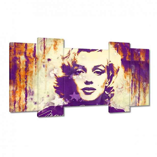 Obrazy 120x65 Marilyn Monroe Fialová