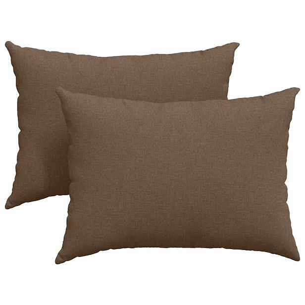 vidaXL Pohovkové polštáře 2 ks textil Hnědá 70 x 50 cm