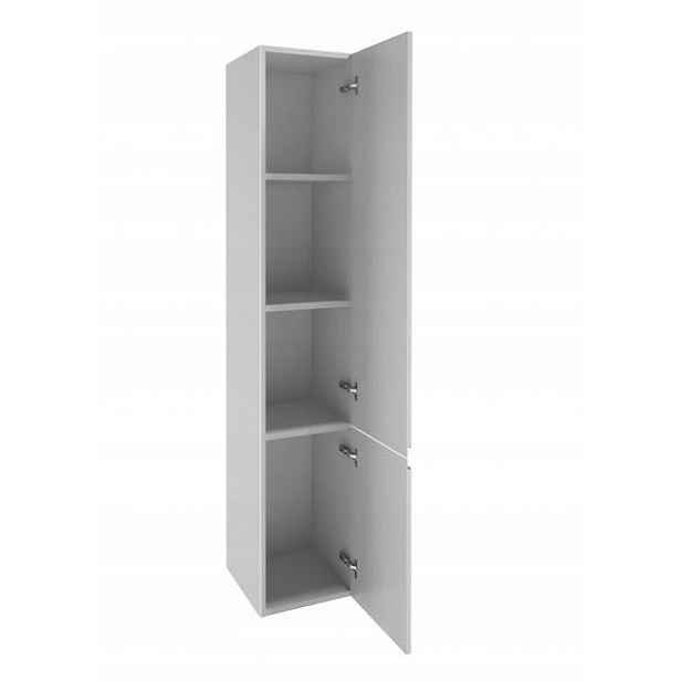 Závěsný koupelnový sloupek bílý lesk 157x30 cm Stylový a Solidní