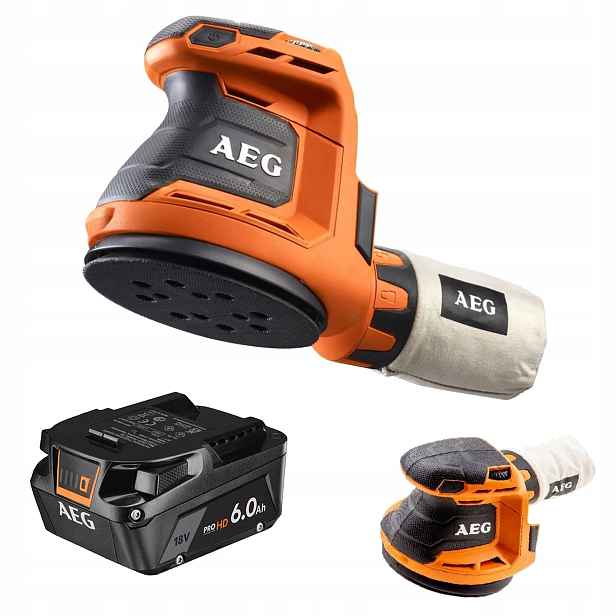 Aeg Subkompaktní bruska 18V+Akumulátor Lithium-iontová 6.0Ah 18V