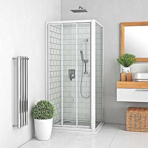 Boční zástěna ke sprchovým dveřím 70x190 cm Roth Lega Line bílá 412-7000000-04-11