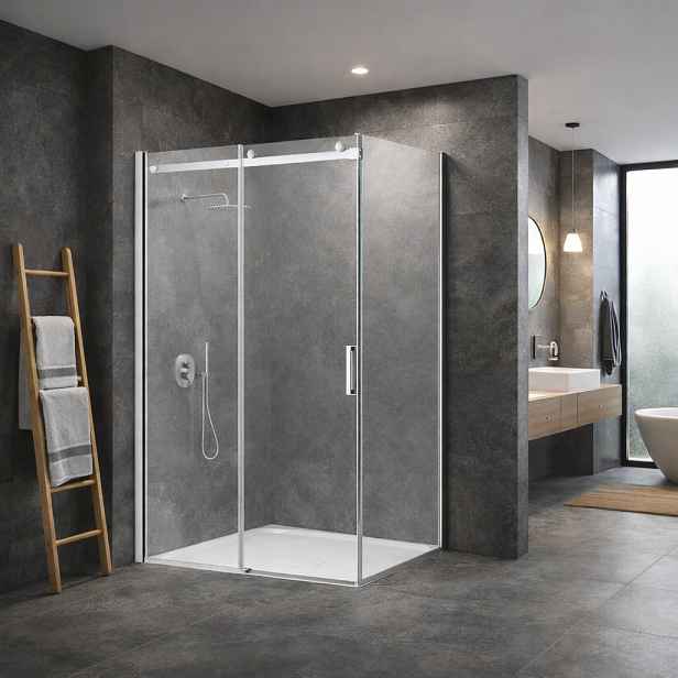 HOPA Pevná boční stěna PANEL BELVER CHROM NEW — Barva rámu - Chrom/Leštěný hliník (ALU), Pevná stěna - 80 cm, Směr zavírání - Univerzální Levé / Pravé, Výplň - Čiré bezpečnostní sklo - 8 mm