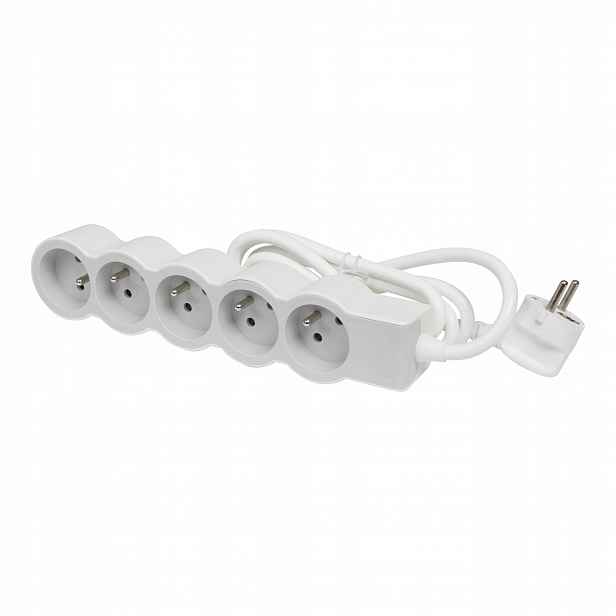 prodlužovací kabel 5X2P+Z 1.5M Legrand 049480 bílý