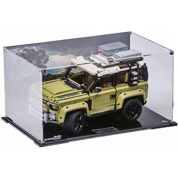 Vitrína s pozadím Blacked Brick pro Lego 42110 Technic Land Rover Defender