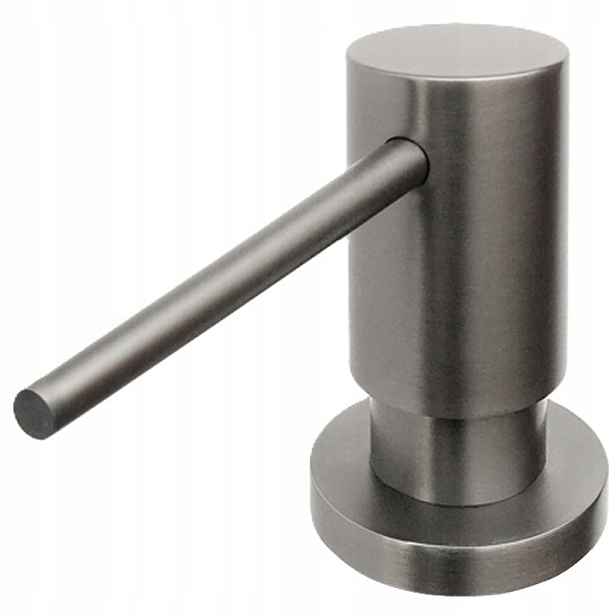 Nimco koupelnový Vestavěný dávkovač mýdla, gun metal 35 mm Unq 4031V-91__