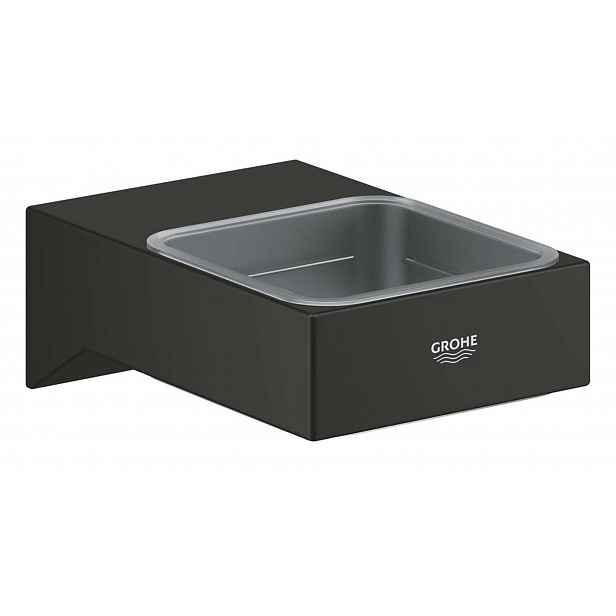 Grohe Selection Cube - Držák skleničky/mýdelníku, matná černá 408652430