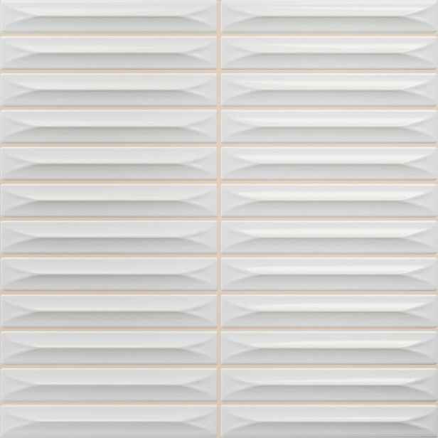 Obklad Vilar Albaro Arrow white 20x20 cm reliéfní ARROW151WH