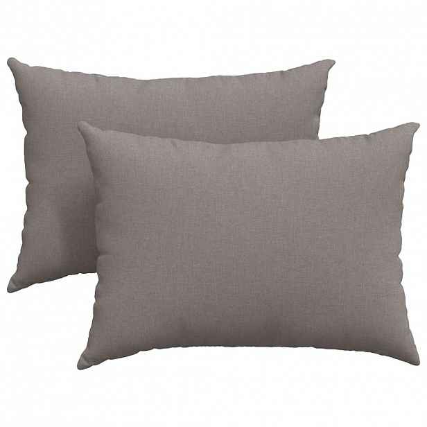 vidaXL Pohovkové polštáře 2 ks textil Taupe 70 x 50 cm