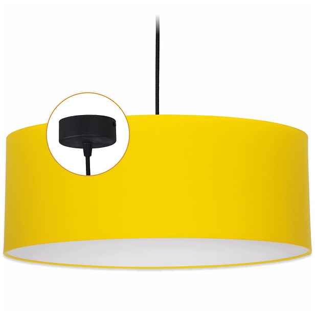 Závěsná Stropní Lampa Lustr Stínidlo Moderní Žlutá Vlora Led 50 cm E27
