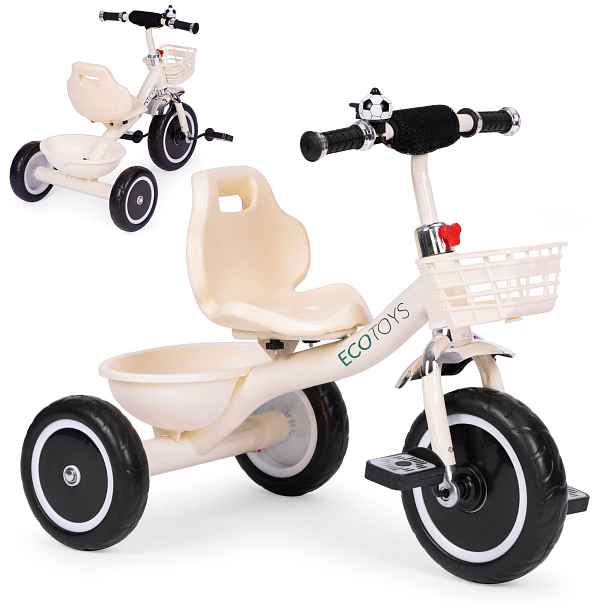 Dětská tříkolka/odrážedlo ECOTOYS HEAVEN béžová