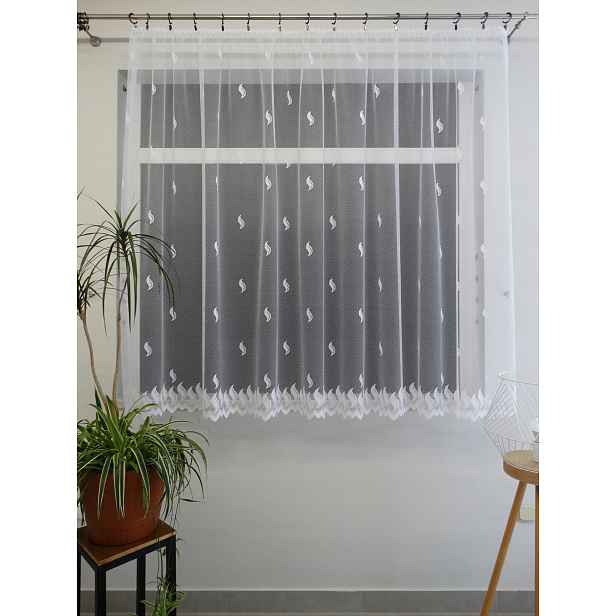 Mg Záclona 2022 Bílá 320x130 cm Hotová S Páskou K