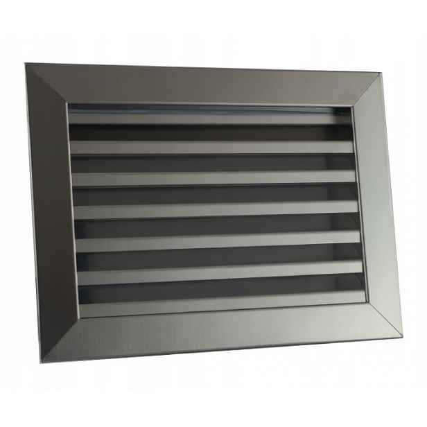 Ventilační mřížka kovová inox 20x14 Polska