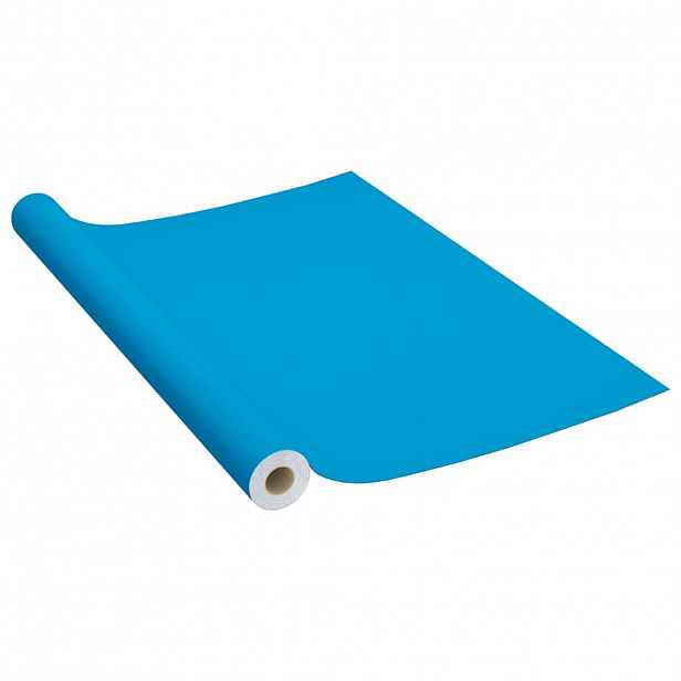 vidaXL Samolepící tapeta na nábytek azurová 500 x 90 cm PVC