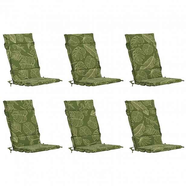 vidaXL Polstry na křesla s vysokým opěradlem - 6 kusů GEMERT 6 pcs