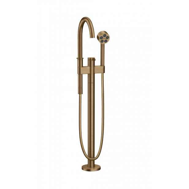 Axor One - Vanová baterie do podlahy, s příslušenstvím, kartáčovaný bronz 48440140