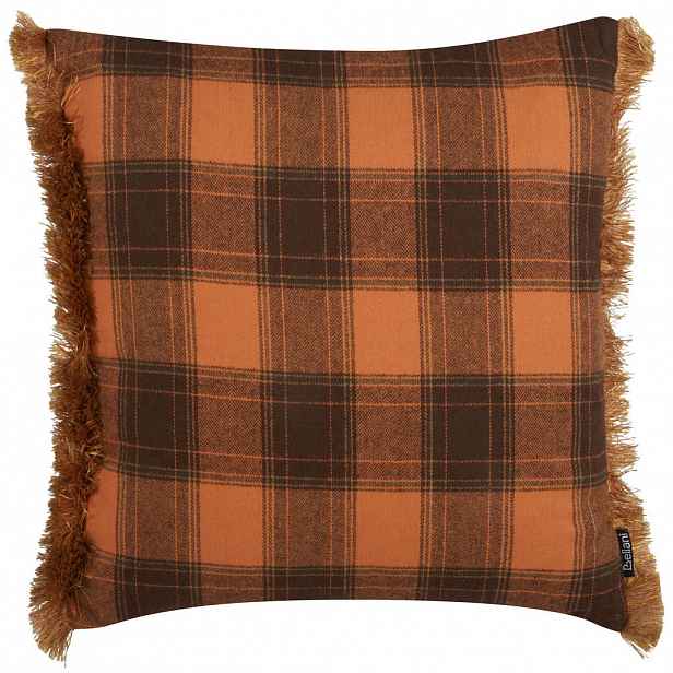 Beliani DEKORATIVNÍ POLŠTÁŘ Oranžový 45/45 cm Barja