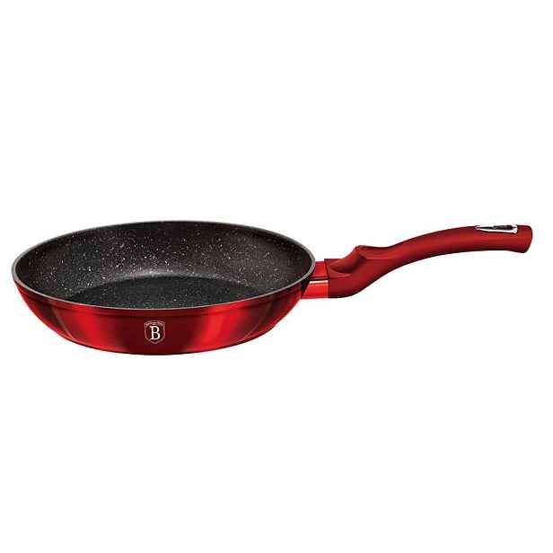 BERLINGERHAUS Pánev s mramorovým povrchem 30 cm Burgundy Metallic Line BH-1254