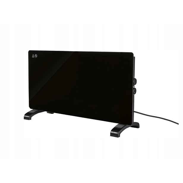 Konvektorový ohřívač SwitchOn 2000 W, černý, 77 x 44 x 23 cm