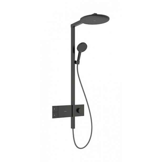 Sprchový systém Hansgrohe Raindance Alive S s termostatickou baterií kartáčovaný černý chrom 24582340