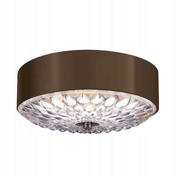 Stropní svítidlo stropní svítidlo kulatá, mosazná, glamour s krystaly, 35 cm Feiss