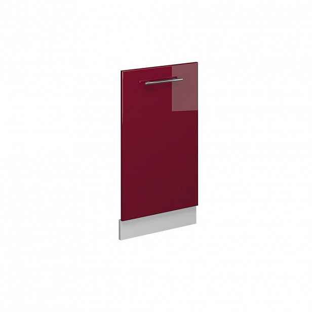 Vicco ČELNÍ PANEL MYČKY Fame-Line Bordó červená vysoký lesk 45 cm bez pracovní desky