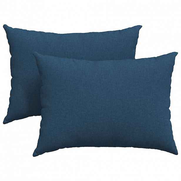 vidaXL Pohovkové polštáře 2 ks textil Modrá 70 x 50 cm
