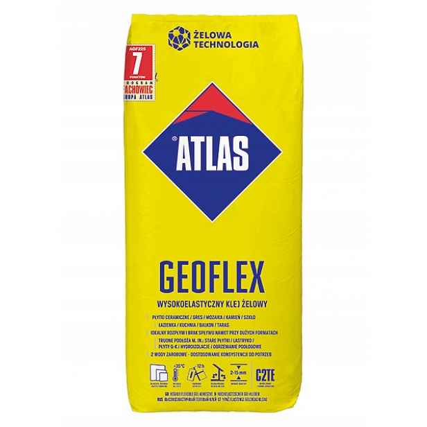 Vysoce elastické gelové lepidlo Atlas Geoflex C2TE 22,5 kg, mrazuvzdorné