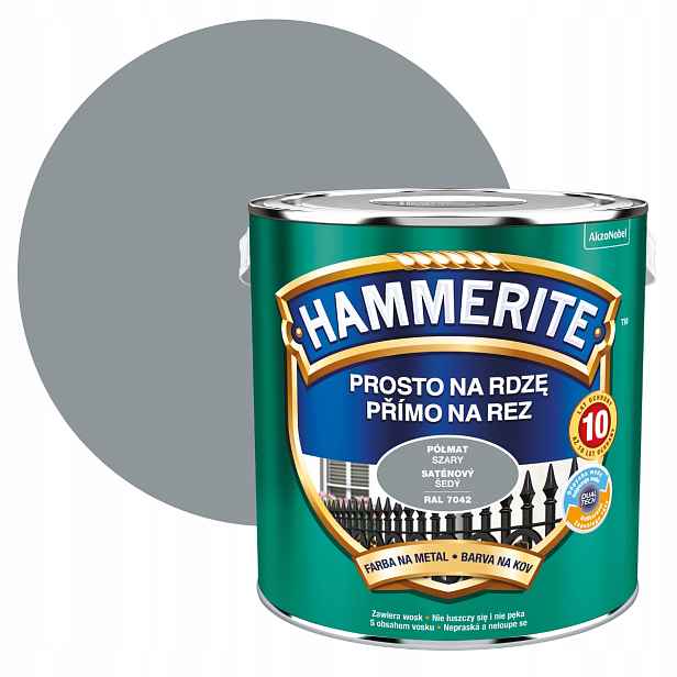 Hammerite Barva Na Rez 2,5 L Šedá Polomatná