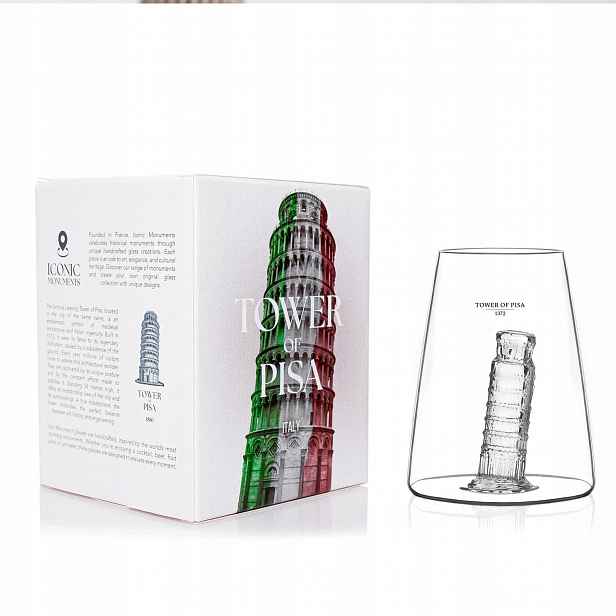 Sklenice Verre Design Šikmá věž v Pise