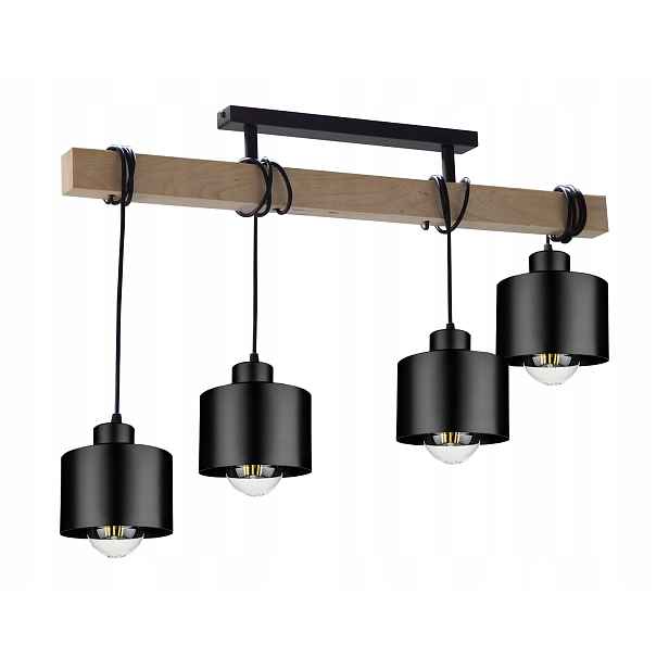 Stropní Svítidlo Stropní Závěsná Led Lampa E27 Edison Dřevěná Do Obývacího Pokoje Kuchyně