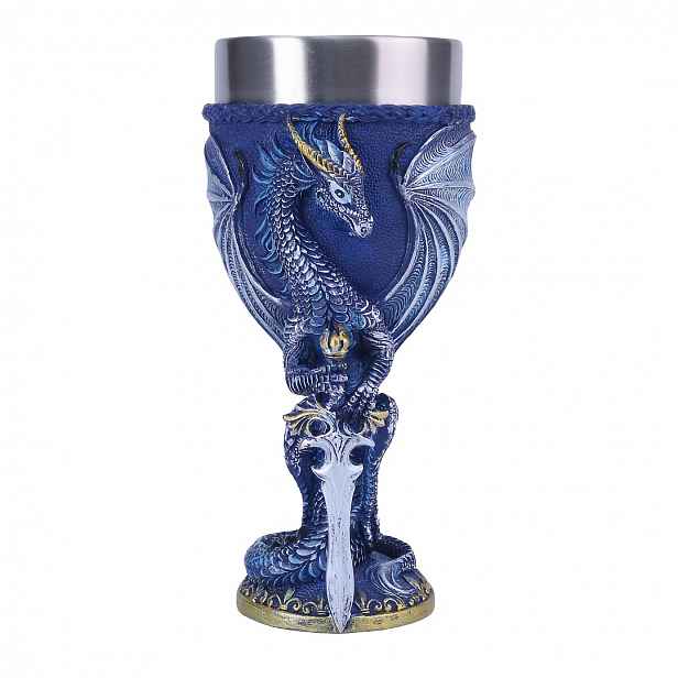 TEMU Nový středověký mytologický meč válečník sklenice na víno, vyrobená z nerezové oceli 6.76oz, 3D trojrozměrná reliéfní dračího koktejlového