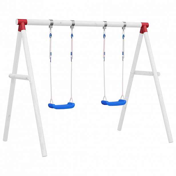 vidaXL Houpačkové sedáky s lany 2 ks modré 38 x 16 cm polyethylen