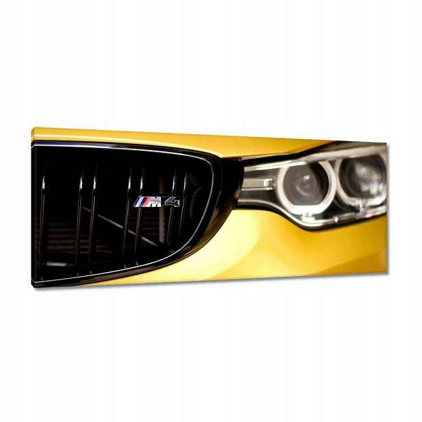 Obrazy 100x40 Žluté Bmw