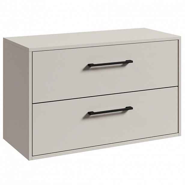 Badplaats SKŘÍŇKA POD UMYVADLO Florence 2 zásuvky cashmere - 80 x 46 x 46 cm