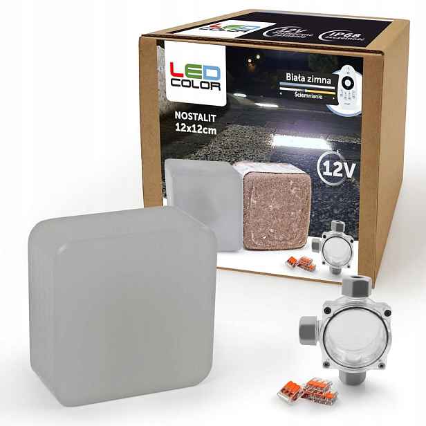 Led nájezdové svítidlo 12V IP68 12x12 Bz 5300K Lampa